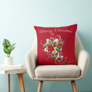 Candy Cane mit Rot Personalisiert Kissen