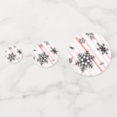 Candy Cane mit Schneeflocken 60pcs Tisch Confetti Konfetti (Vorderseiten)