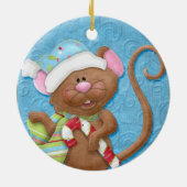 Candy Cane Mouse Holiday Ornament (Hinten)