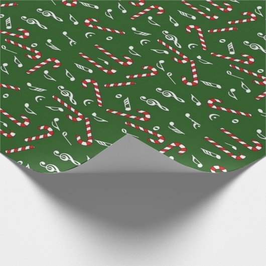 Candy Cane Music Geschenkpapier (Ecke)