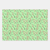 Candy Cane Musiknoten Geschenkpapier Set (Vorderseite 2)