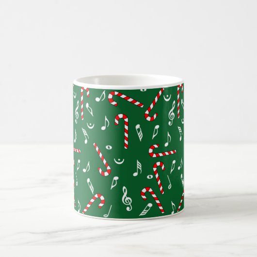 Candy Cane Musiknoten Kaffeetasse (Mittel)