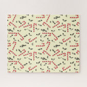 Candy Cane Musiknoten Puzzle (Horizontal)