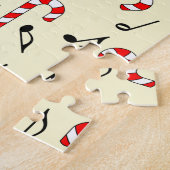 Candy Cane Musiknoten Puzzle (Seite)