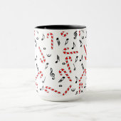 Candy Cane Musiknoten Tasse (Zentrum)