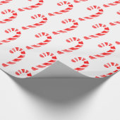Candy Cane Muster 2 Geschenkpapier (Ecke)