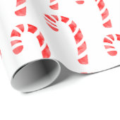 Candy Cane Muster 2 Geschenkpapier (Rolleneckpunkt)