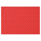 Candy Cane Muster auf Red Tableclout Tischdecke (Vorderseite (Horizontal))