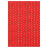 Candy Cane Muster auf Red Tableclout Tischdecke (Vorderseite)
