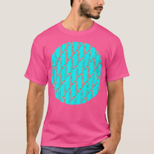 Candy Cane Muster auf türkisfarbenem Hintergrund 4 T-Shirt