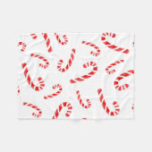 Candy Cane Muster Fleecedecke (Vorderseite (Horizontal))