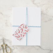 Candy Cane Muster Geschenkanhänger (Mit Garn)