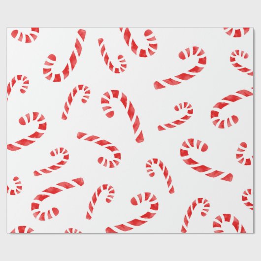 Candy Cane Muster Geschenkpapier (Flach)