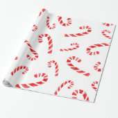 Candy Cane Muster Geschenkpapier (Ungerollt)
