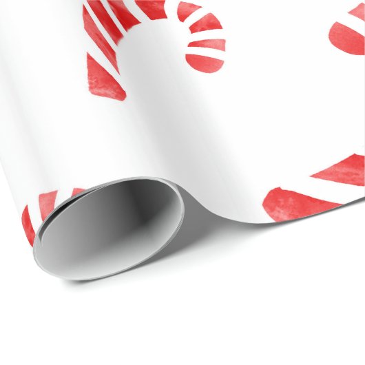 Candy Cane Muster Geschenkpapier (Rolleneckpunkt)