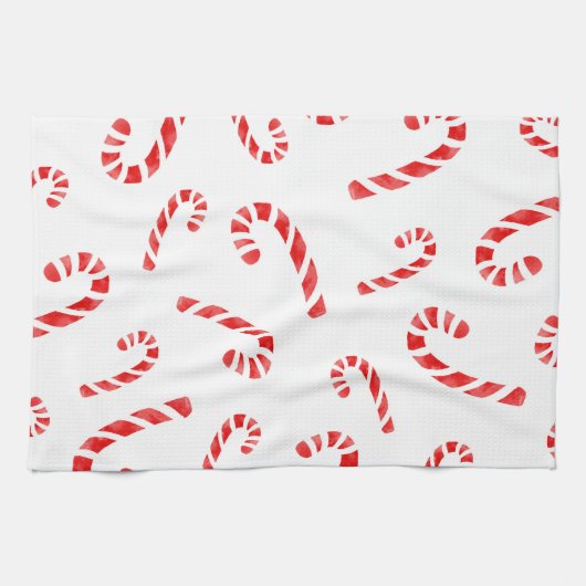 Candy Cane Muster Geschirrtuch (Horizontal)