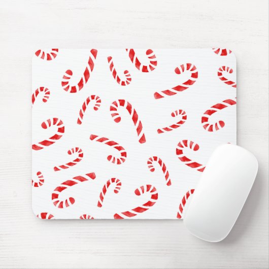 Candy Cane Muster Mousepad (Mit Mouse)