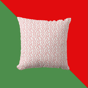 Candy Cane Muster rot und weiß Kissen