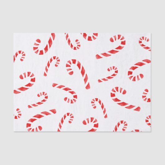Candy Cane Muster Seidenpapier (Vorderseite)