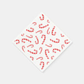 Candy Cane Muster Serviette (Ecke)