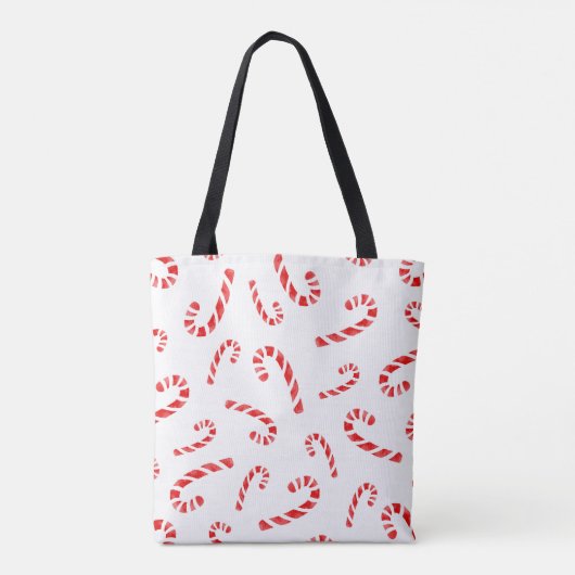 Candy Cane Muster Tasche (Rückseite)