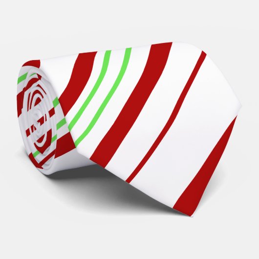 Candy Cane Neck Tie Krawatte (Gerollt)