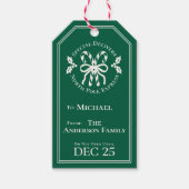 Candy Cane North Pole Express Special Delivery Geschenkanhänger (Vorderseite)