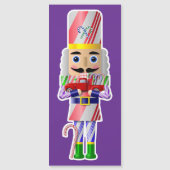 Candy Cane Nutcracker mit Little Red Truck Magnetkarte (Vorderseite)