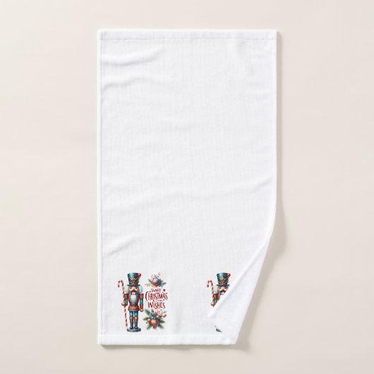 Candy Cane Nutcracker Sweet Christmas wünscht Badhandtuch Set (Handtuch)