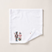 Candy Cane Nutcracker Sweet Christmas wünscht Badhandtuch Set (Waschlappen)