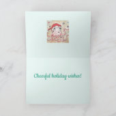 Candy Cane Octopus Feiertagskarte (Innenseite)