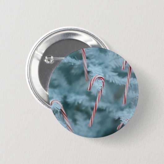 Candy Cane on Tree Button (Vorne & Hinten)
