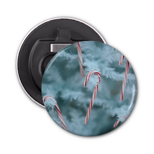 Candy Cane on Tree Flaschenöffner (Vorderseite)