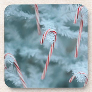 Candy Cane on Tree Getränkeuntersetzer