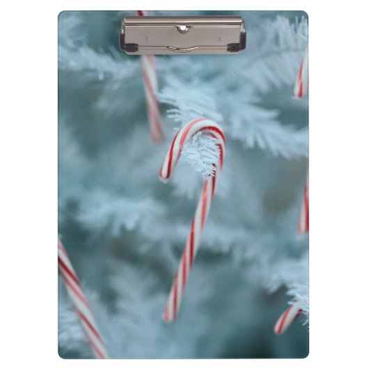 Candy Cane on Tree Klemmbrett (Vorderseite)