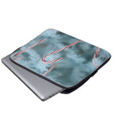 Candy Cane on Tree Laptopschutzhülle (Vorne Knopf)