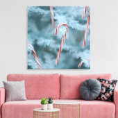 Candy Cane on Tree Leinwanddruck (Insitu (Wohnzimmer))