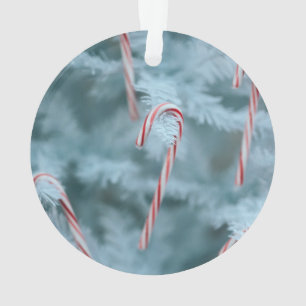 Candy Cane on Tree Ornament