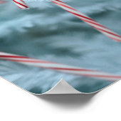 Candy Cane on Tree Poster (Ecke)