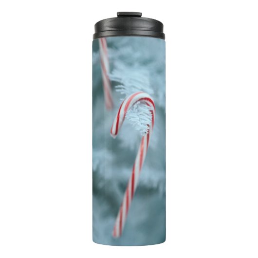 Candy Cane on Tree Thermosbecher (Vorderseite)
