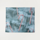 Candy Cane on Tree Wandteppich (Vorderseite (Horizontal))