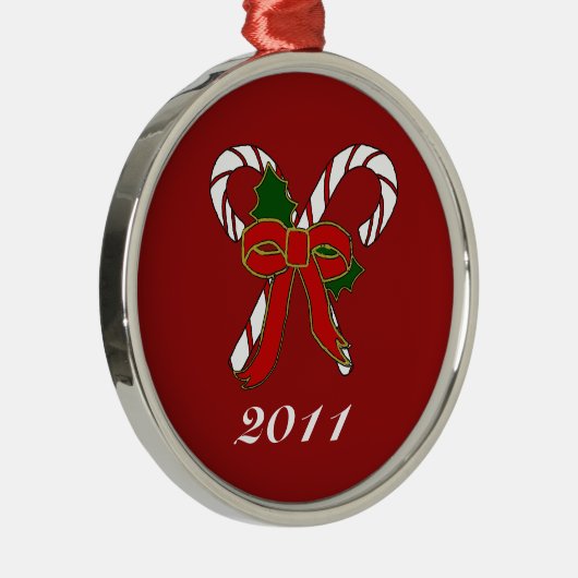 Candy Cane Ornament Aus Metall (Rechts)