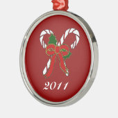 Candy Cane Ornament Aus Metall (Links)