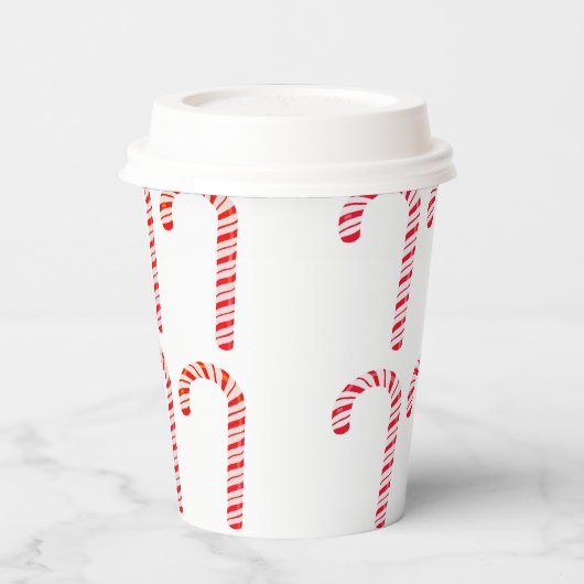 Candy Cane Paper Cup Pappbecher (Links)