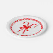 Candy Cane Pappteller (Schrägansicht)