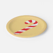 Candy Cane Pappteller (Schrägansicht)