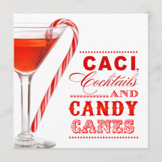 Candy Cane Party Einladung