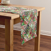 Candy Cane Patchwork Muster Kurzer Tischläufer (Beispiel)