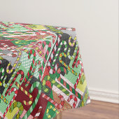 Candy Cane Patchwork Muster Tischdecke (Beispiel)