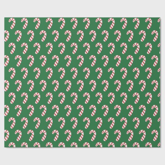 Candy Cane Pattern Geschenkpapier (Flach)